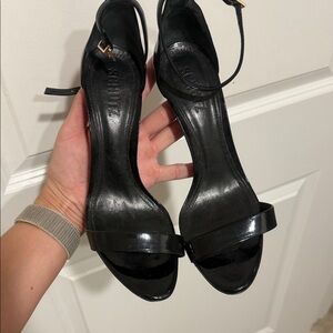 SCHUTZ Black Strappy Heels